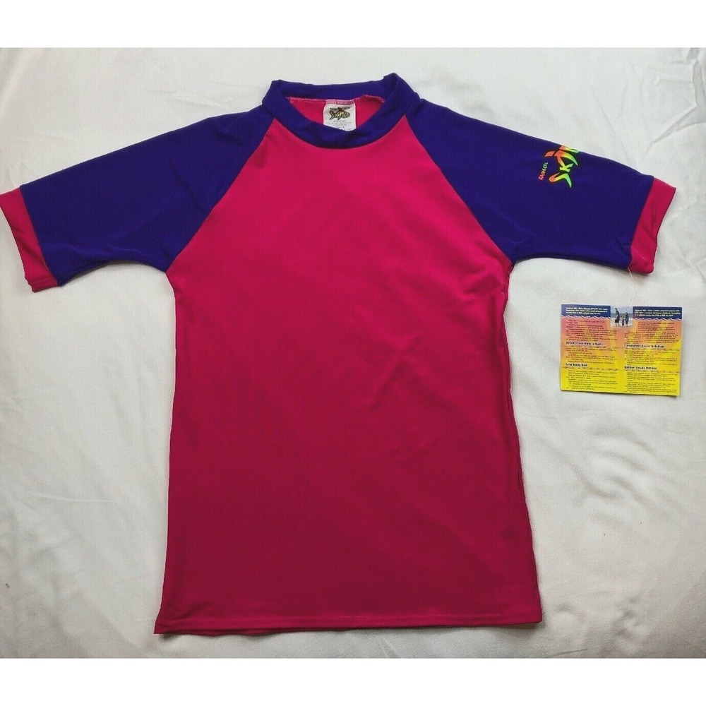 NWT Radicool Skins Girls 14 Sun‎ Protection Rash Guard Swim Shirt Top